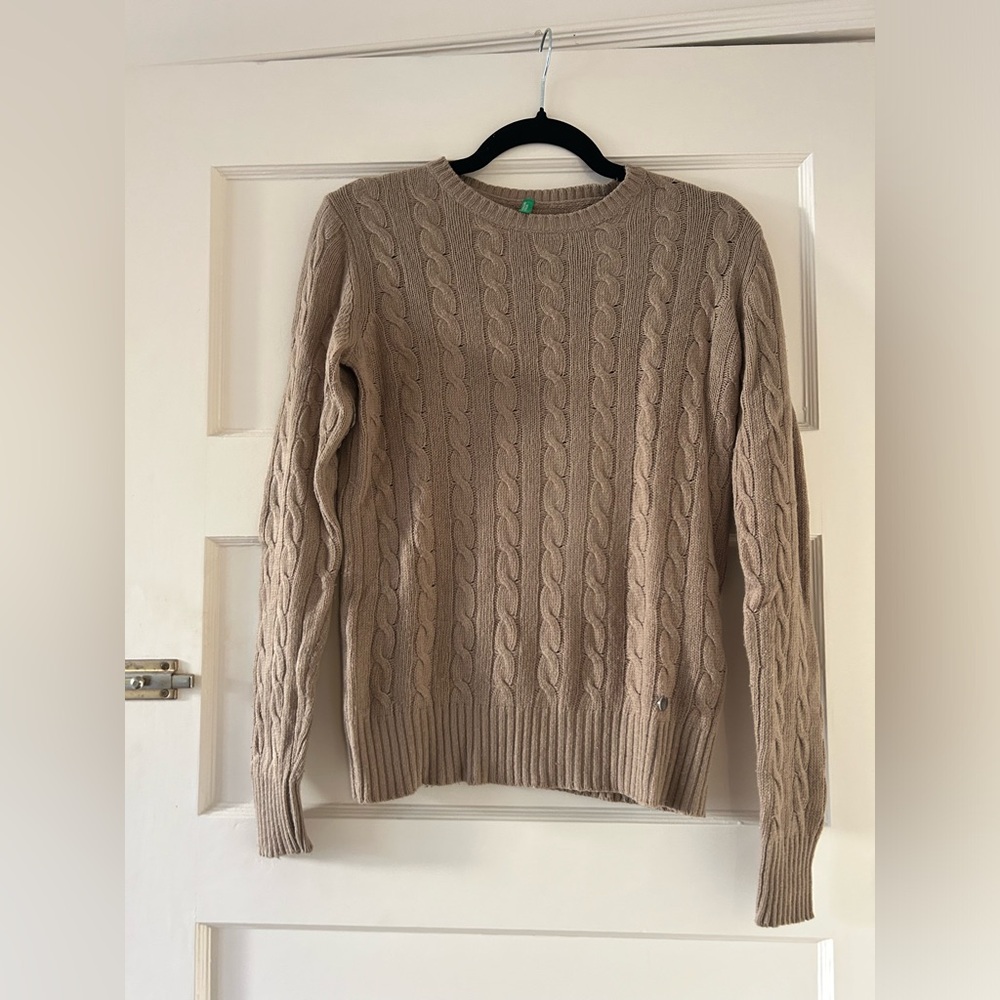 United Colors of Benetton wool cable sweater